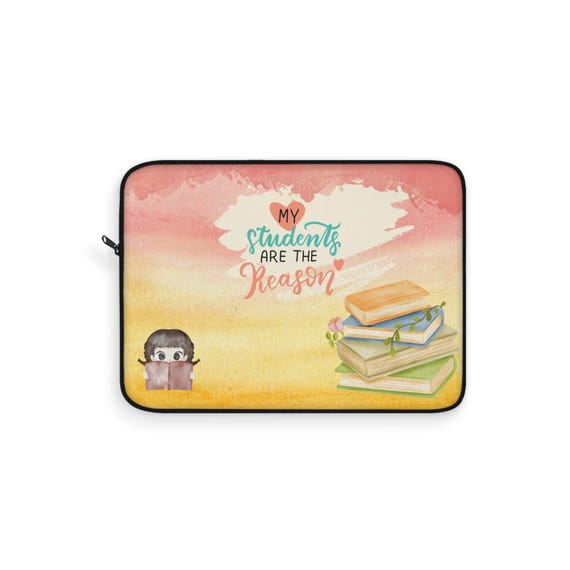Adorable Teacher Gift: Laptop Sleeve with Heartfelt Message for Educators