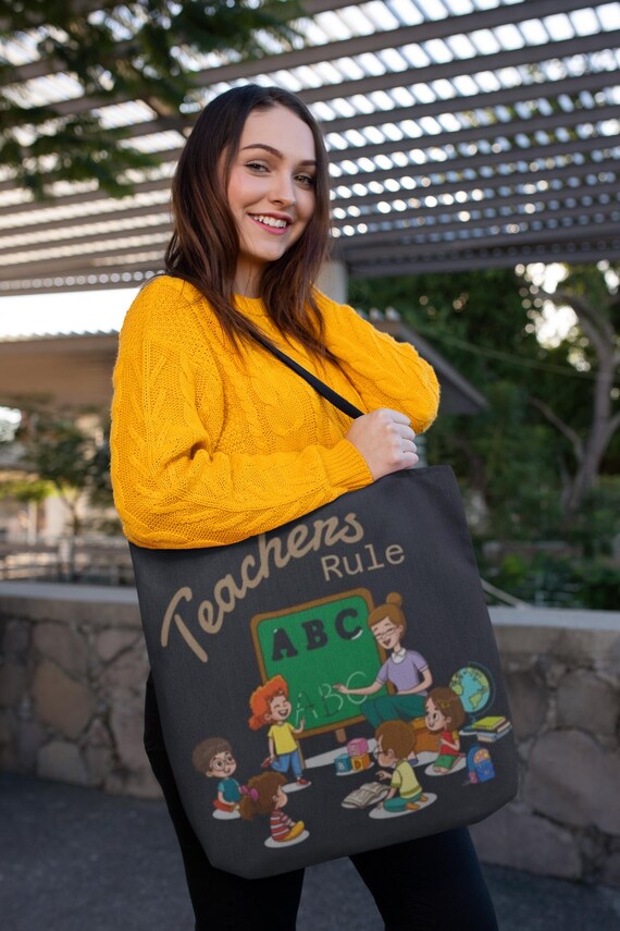 Large Reusable Thoughtful Teacher Gift Bag - Perfect for Educators, Back to School, or Anytime