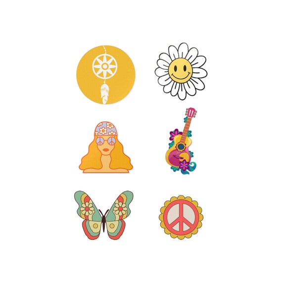 Hippie Chic: Funky Stickers for Party Favors, Journals & Good Vibes