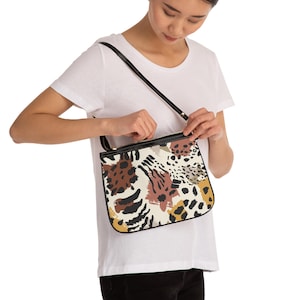 Animal Print PU Leather Shoulder Bag: Fashion Purse Gift