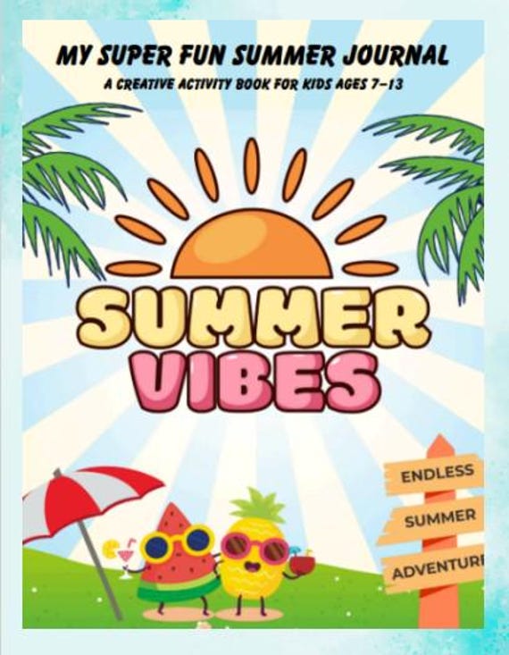 Get Ready for Summer with this Printable Activity Book - Instant Access