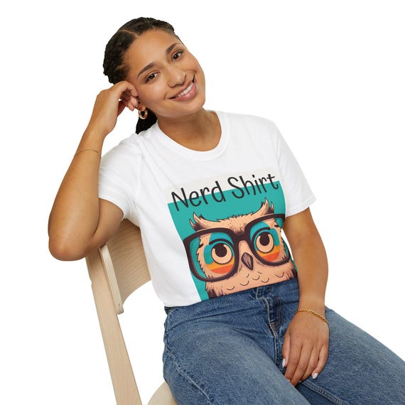 Owl-iciously Nerdy T-Shirt: Ideal Gift for Smart Cookies!