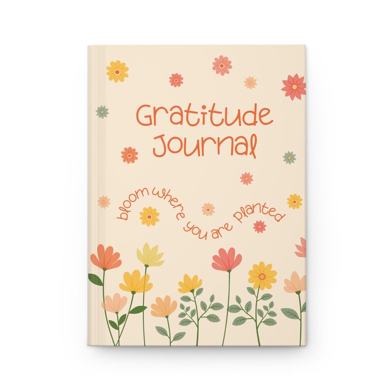 Floral Mindfulness Journal: Self-Care Dankbarkeit, Inspiration Geschenk Bild 3