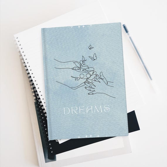 Pale Blue Dreams Journal for Self-Reflection & Inspiration