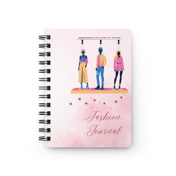 Spiral Beauty: Artistic Planner & Stylish Notebook for Fashion Designers