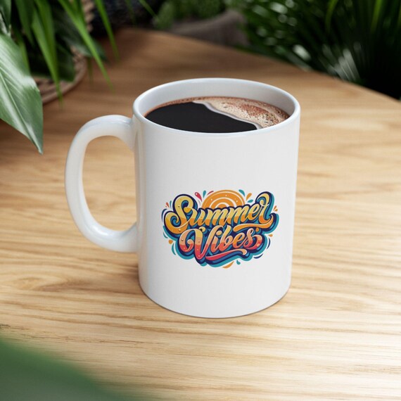 Cheerful Ceramic Cup - Spread Joy with Every Sip!