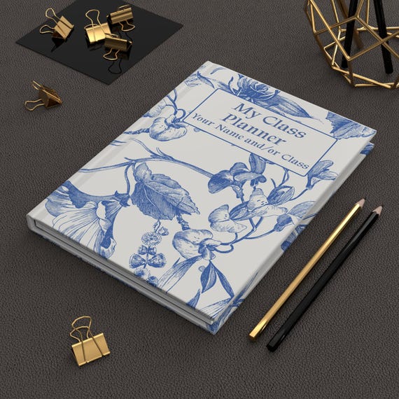 Elegant Stationery Essential: Floral Hardcover Notebook for Teachers and Writers