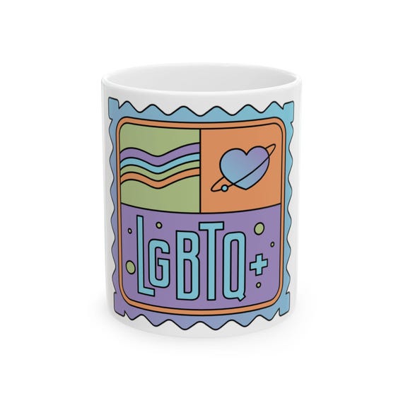 Prideful LGBTQ Mug - Vibrant Rainbow Design | Whimsical Gift for Loved Ones