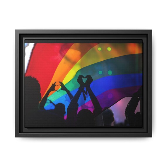 Vibrant Rainbow Pride Print: A Bold Statement for Your Home