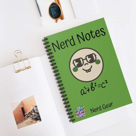 Quirky Jotter - Spiral Bound Notebook with Nerd-Inspired Design, Cool Memo Book for Geeky Notes