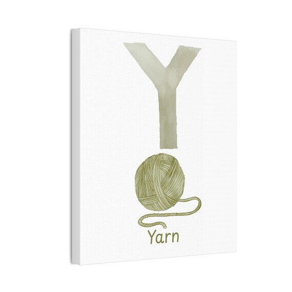 Charming Alphabet Art Yarn Wall Decor - A Warm Addition to Any Craft Lover's Home, Classroom or Nursery