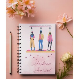 Dziennik mody – Spiral Beauty: artystyczny planer i stylowy notatnik dla projektantów mody zdjęcie 1