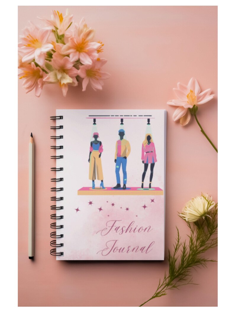 Dziennik mody – Spiral Beauty: artystyczny planer i stylowy notatnik dla projektantów mody zdjęcie 1