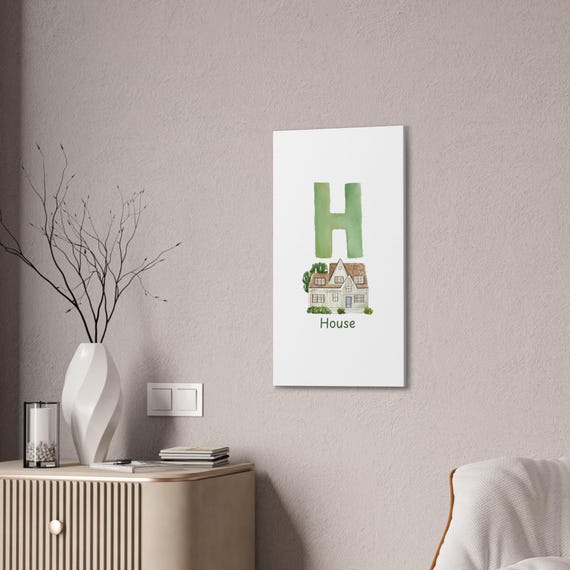 Elevate Your Walls with Unique Initial Letter Art - Great for Nurseries, Classrooms and Beyond