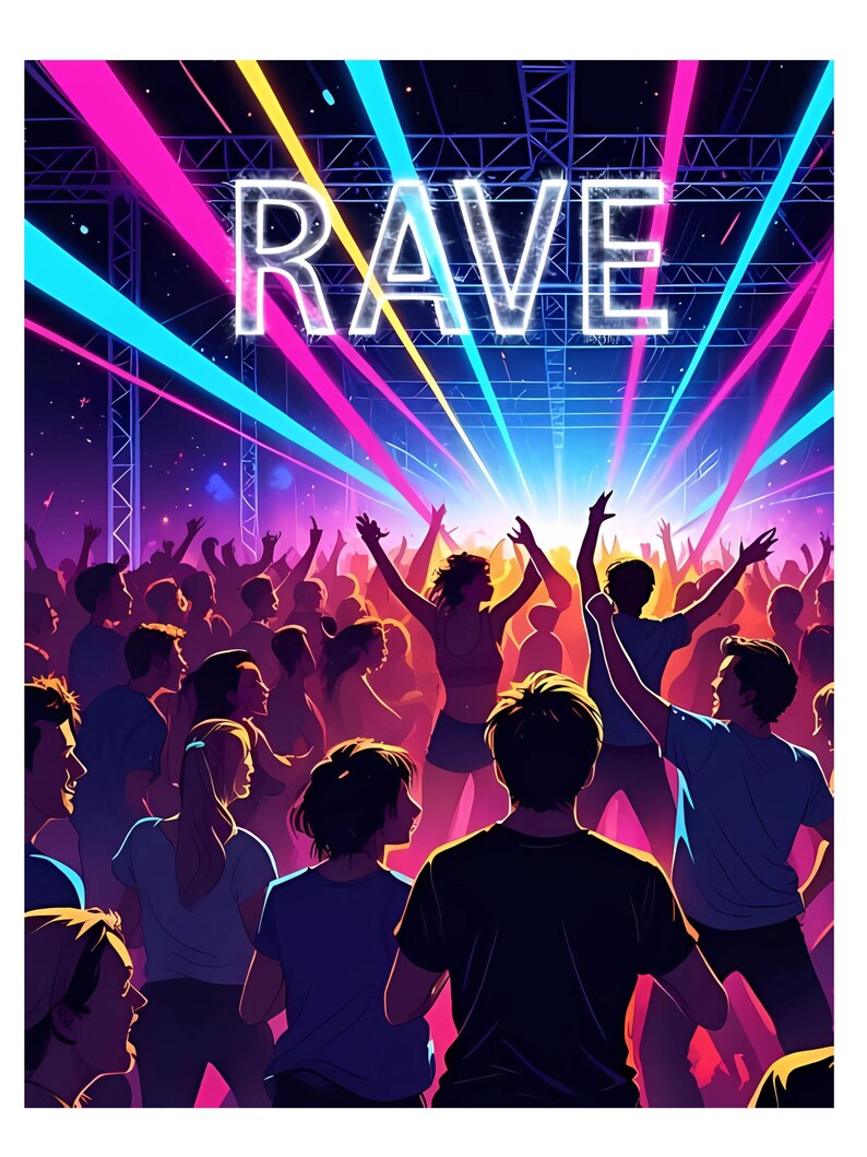 RAVE On - Neon Writing Pad for Bright Ideas - Colorful Planner and Rave Diary image 6