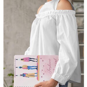 Dziennik mody – Spiral Beauty: artystyczny planer i stylowy notatnik dla projektantów mody zdjęcie 6