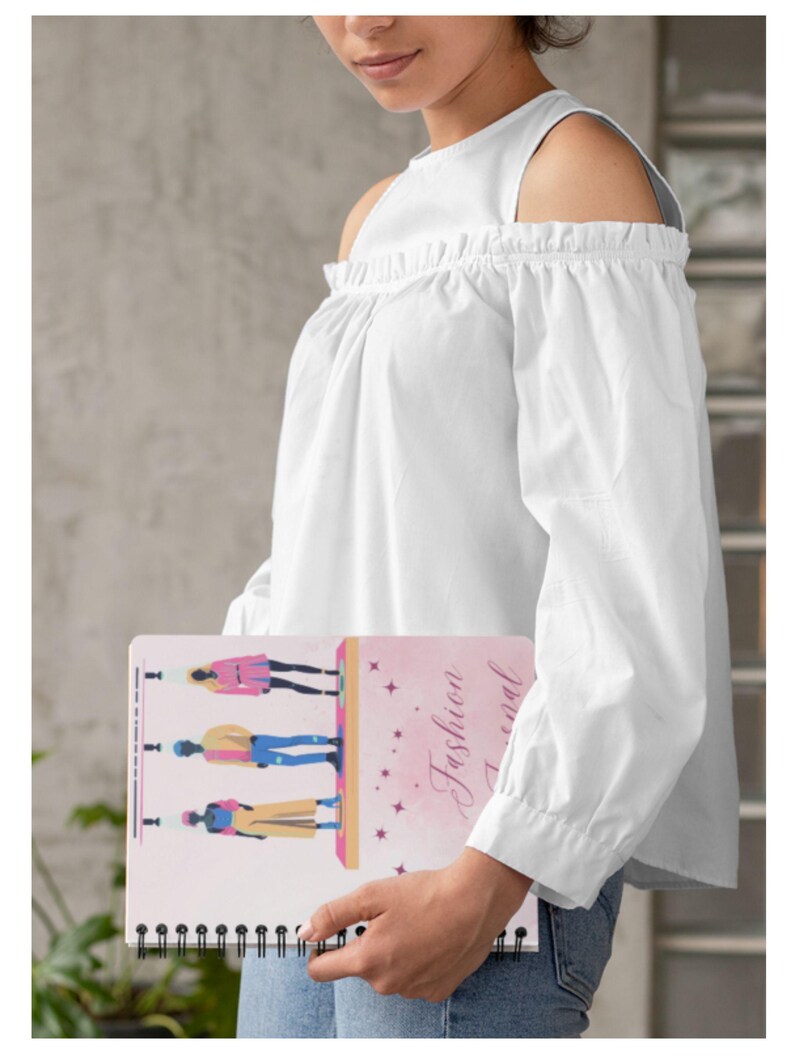 Dziennik mody – Spiral Beauty: artystyczny planer i stylowy notatnik dla projektantów mody zdjęcie 6
