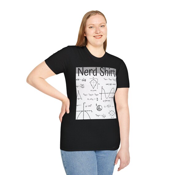 Smart and Stylish: Unisex Science Nerd T-Shirt, Ideal Gift for Math Geeks, Back to School Apparel