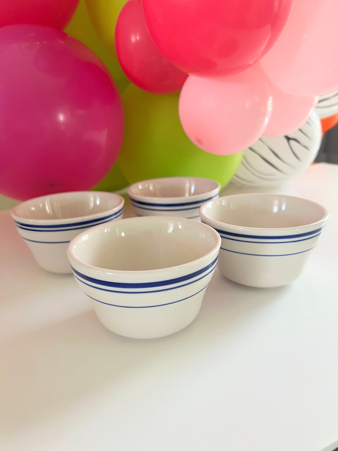 Blue Band Bouillon Cup 71/4 Oz Microwave and Dishwasher Etsy