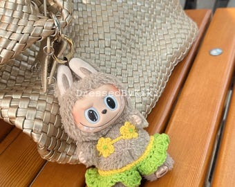 Crochet Hula Outfit for Labubu | Labubu Outfit | Hand-Knit Doll Clothes | Crochet Clothes for Labubu
