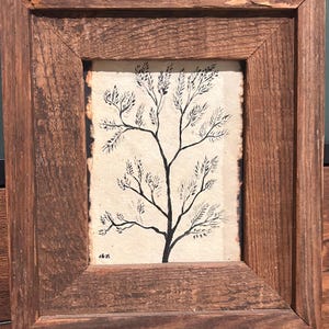 Wooden Framed Tree Painting