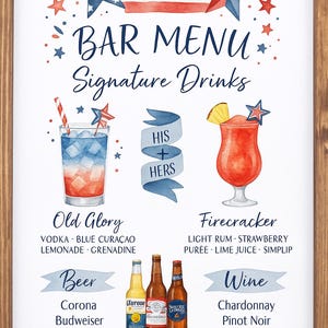 Menu barowe na 4 lipca