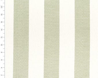 Sage Light Green Ivory Chevron Wide Stripe Fabric Indoor Outdoor Performance Upholstery Fabric by the Yard Coastal Cottage Boho PFAS Free