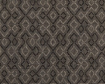 Plush Diamond Upholstery Black Fabric by the Yard Crypton Geometric Performance Soft Textured Modern South Western Farmhouse  Maximalist