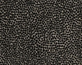 Plush Animal Dot Black Upholstery Fabric by the Yard Textured Performance Soft Spot Pattern Maximalist Wild Made in USA Cleanable