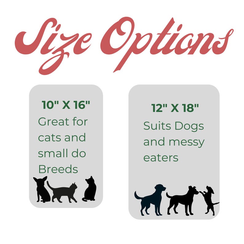 Personalized Pet Food Mat Customized Dog Feed Station Retro Cat Lovers Gift Non Slip Pet Placemat With Name image 2