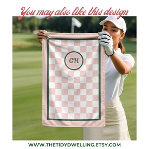 Personalized Golf Towel Monogrammed Blue Golfing Accessory Customized Golf Lovers Gift for Him Blue Retirement Present image 11