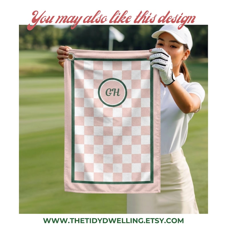 Personalized Golf Towel Monogrammed Blue Golfing Accessory Customized Golf Lovers Gift for Him Blue Retirement Present image 11