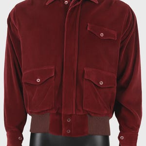 Jack Torrance The Shining Corduroy Jacket | 80s Horror Movie Costume | Red Vintage Bomber | Halloween Outfit for Men | Scary Film Jacket