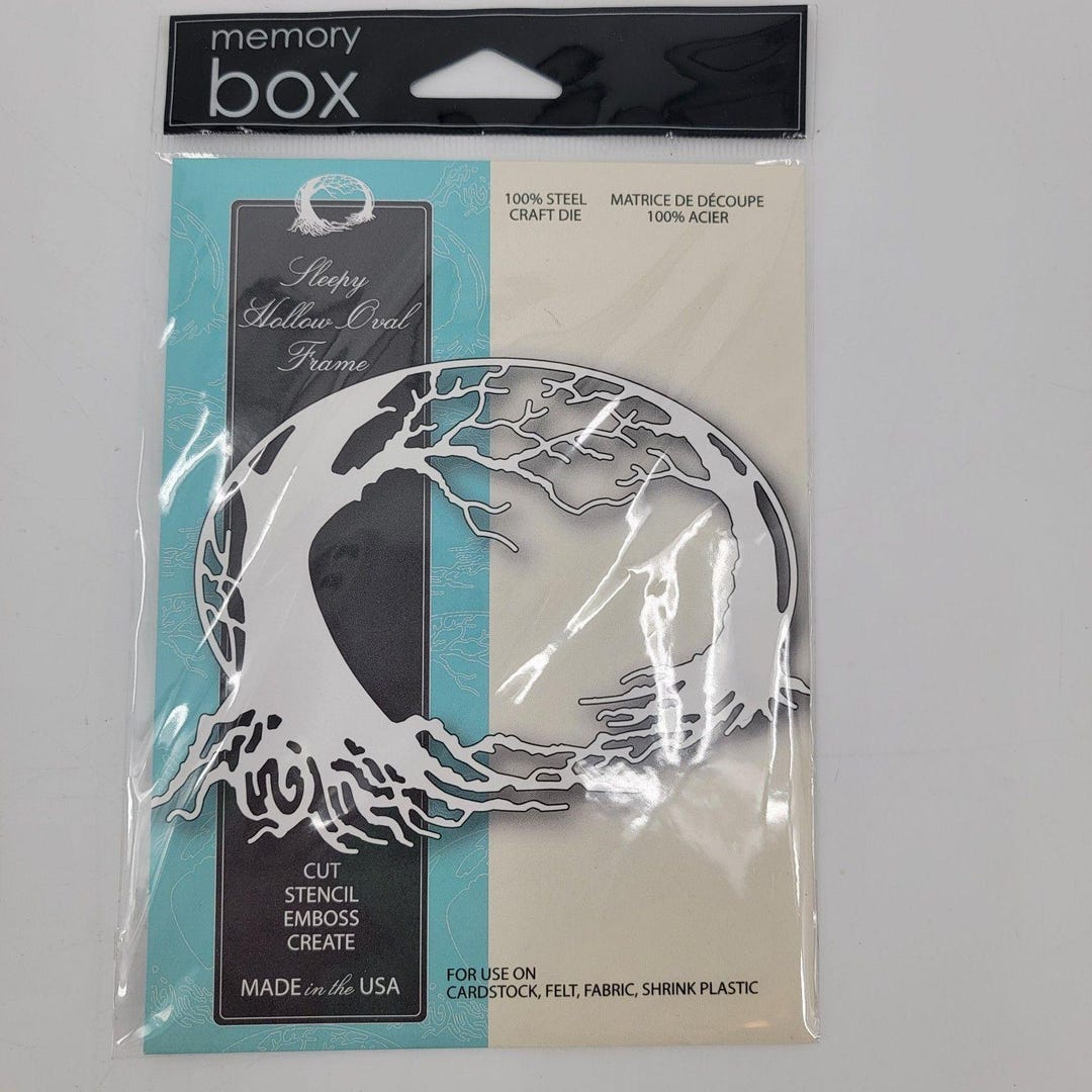 Memory Box SLEEPY HOLLOW Oval Frame Steel Craft Die Cut NEW - Etsy