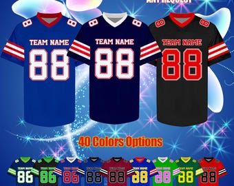 Camisetas de fútbol personalizadas, bordadas o impresas, con nombre, número y logotipo, para hombres, mujeres y niños.