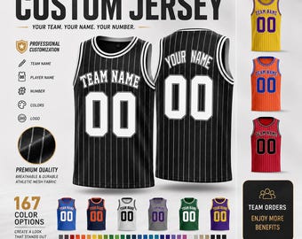 Custom Basketball Jersey, Personalized Team Uniform, Any Logo & Any Color, Custom Basketball Shirt, Youth Adult Jerseys, Team Sports Gift
