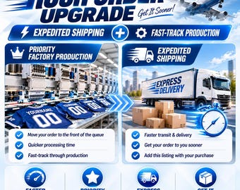 Shipping Upgrade Service | Rush Order Add-On | Factory Rush Production & Expedited Shipping Upgrade