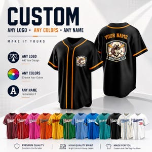Anpassad basebolltröja Personlig Laguniform | Anpassad logotyp Namnnummertröja | Broderad basebolltröja | Basebolllagspresent