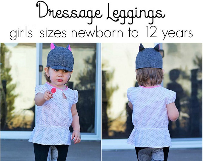 Dressage Leggings, PDF Sewing Pattern, Leggings Pattern, Riding Leggings, Equestrian Style, Baby, Children, Boys, Girls, Print at home