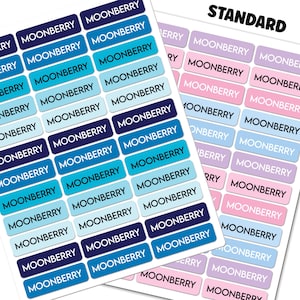 Simple Matte Labels- Dishwasher Safe- Waterproof- Name Labels- Name Stickers- School Supply Labels - Daycare Labels - Personalized Labels