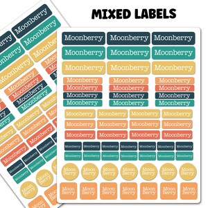 Simple Matte Labels- Dishwasher Safe- Waterproof- Name Labels- Name Stickers- School Supply Labels - Daycare Labels - Personalized Labels