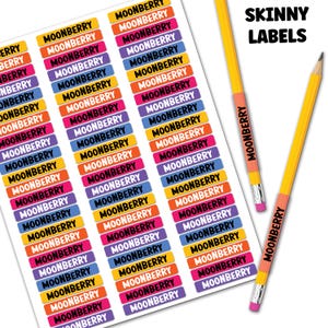 Simple Matte Labels- Dishwasher Safe- Waterproof- Name Labels- Name Stickers- School Supply Labels - Daycare Labels - Personalized Labels