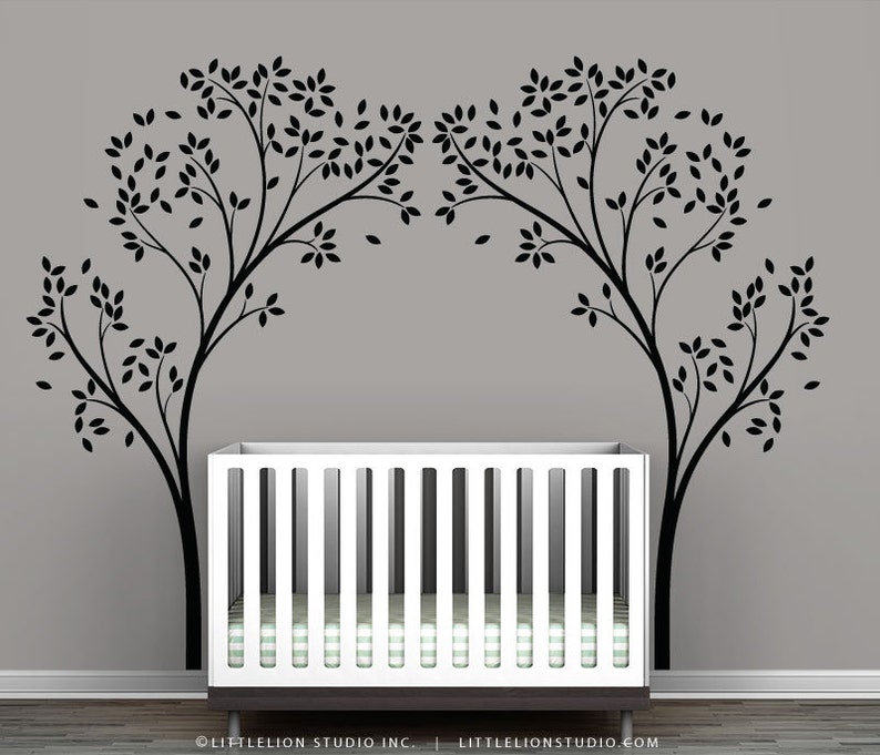 Black Tree Canopy Portal Wall Decal