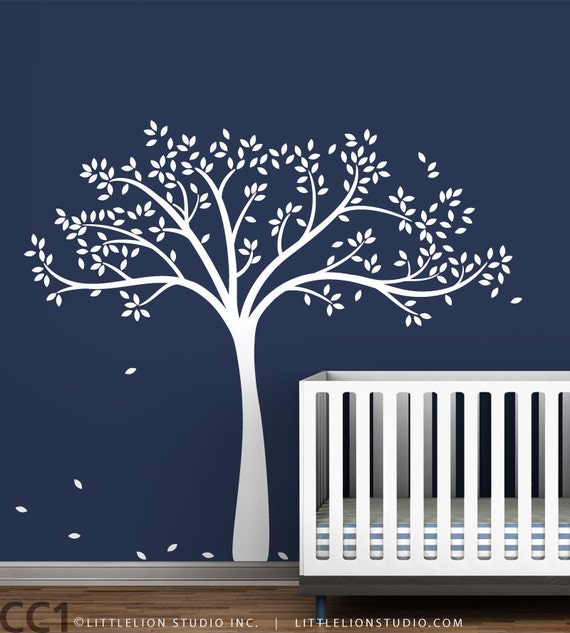 LittleLion Studio Spring Tree Monochromatic Wall Decal,Green LittleLion Studio Spring Tree Monochromatic Wall Decal,Green