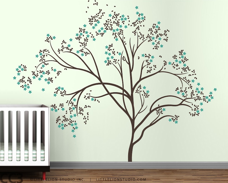 Blossom Tree Extra Large Wall Decal Japanese Cherry Blossom Etsy