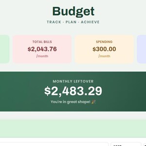 Budgetplanner - digitale download - tool voor persoonlijke financiën