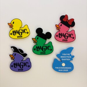 Gepersonaliseerde Disney Magic Cruise eendjesmagneten | Pixie Dust-cadeaus | Visverlengers | Cruisetraditie | Set van 12