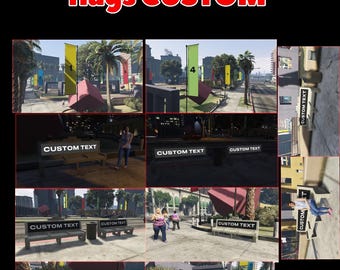 10 benches + 15 CUSTOM banner flags