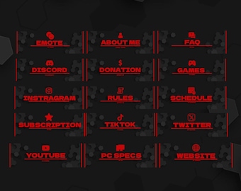 Modern Panels Editable Color Twitch