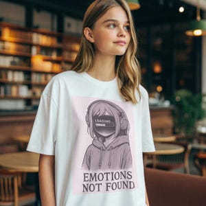 Glitch Girl T-Shirt – Emotions Loading, Please Wait
